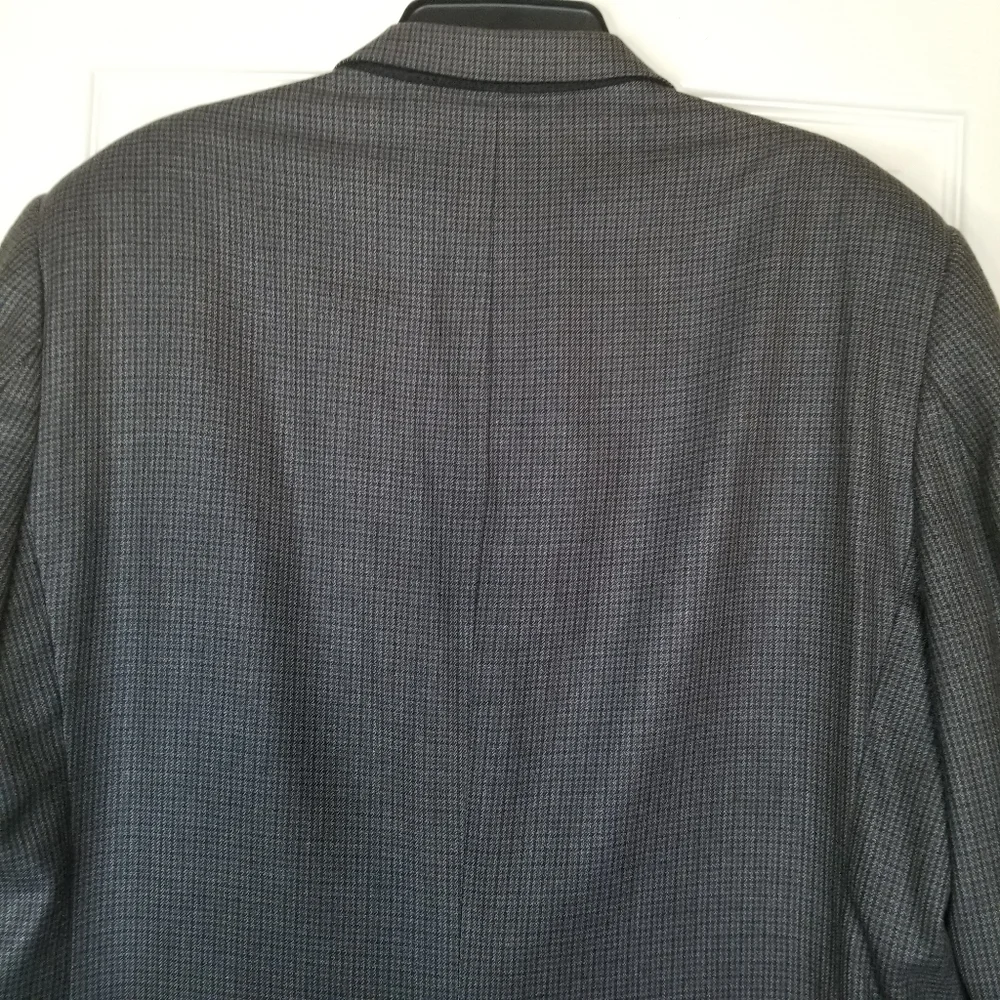 Lauren Ralph Lauren Size 42R Silk Blend Houndstood Plaid Blazer Sport‎ Ja…